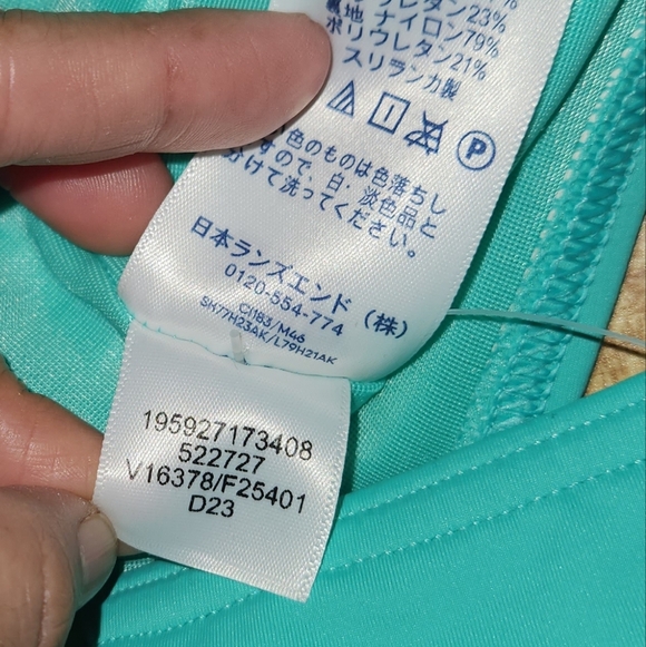 LAND'S END Women’s Tummy Control High Waisted Bikini Bottoms Emerald Green, 4 - Picture 8 of 10